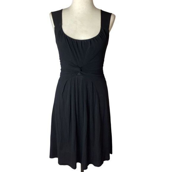 Sandro Ferrone Roma Black Jersey Dress Women’s TG M Sleeveless - Picture 1 of 8